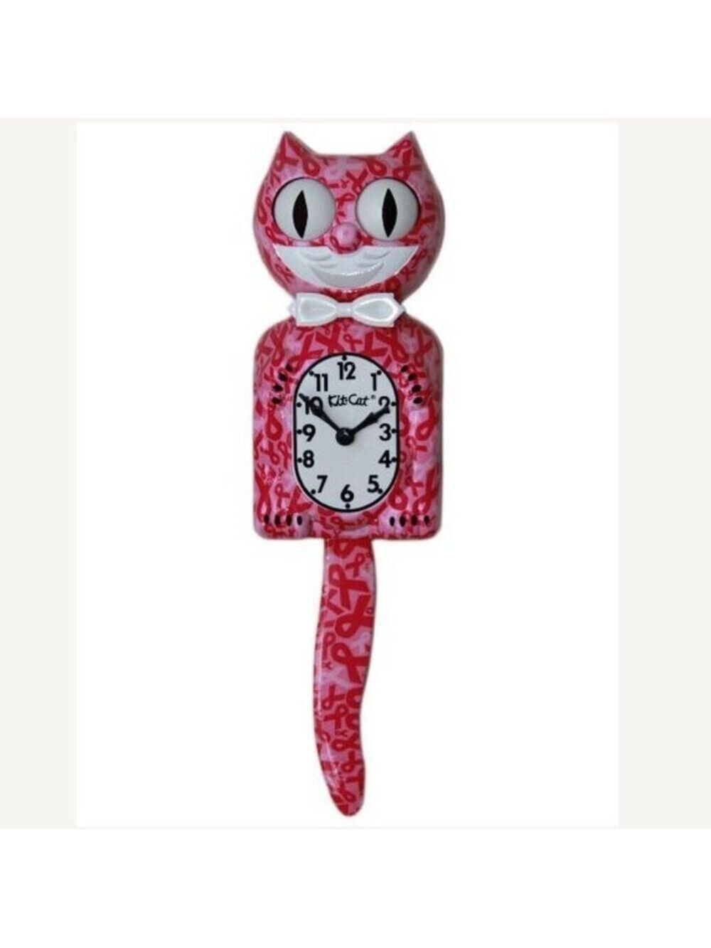 Exotic Pet Collection Pink Ribbon Kit-Cat Klock - Picture 2 of 2